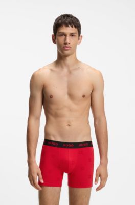 3-pack boxer briefs, Black / Red