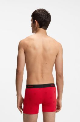 3-pack boxer briefs, Black / Red