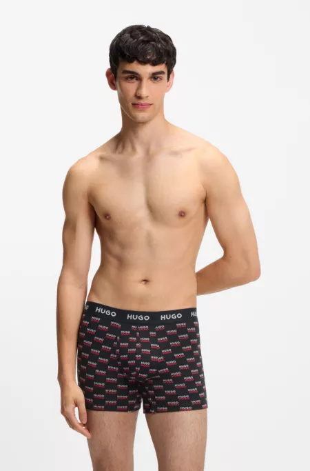 Three-pack boxer briefs in stretch cotton