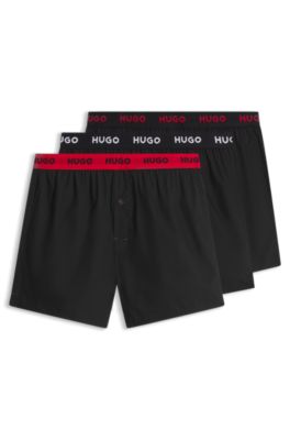 Three-pack boxer shorts, Dark Grey