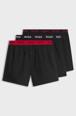 Three-pack boxer shorts, Dark Grey
