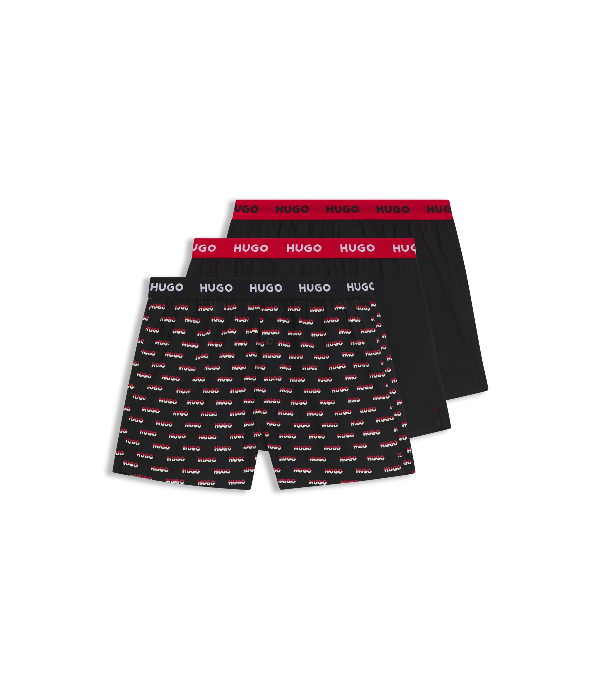 Hugo - Pacco Da 3 Boxer Brief Uomo In Cotone Ed Elastan - Morbidi E Confortevoli - 4