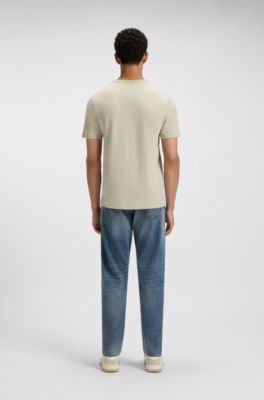 Regular-fit jeans in vintage-blue selvedge denim, Blue