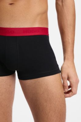 3-pack logo trunks, Black