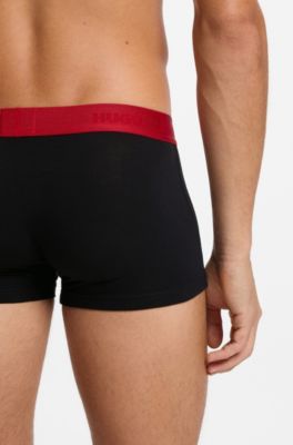 3-pack logo trunks, Black