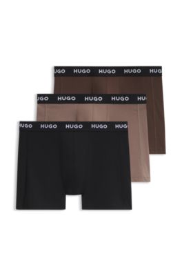 Three-pack boxer briefs, Brown / Black