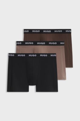 Three-pack boxer briefs, Brown / Black