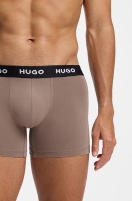 Three-pack boxer briefs, Brown / Black