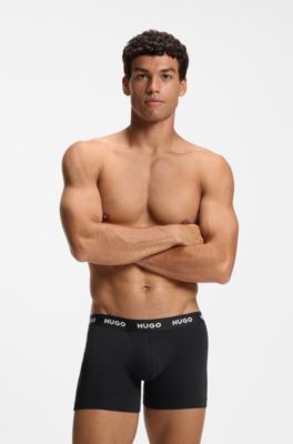 Three-pack boxer briefs, Brown / Black