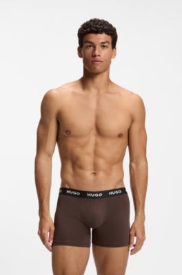 Three-pack boxer briefs, Brown / Black
