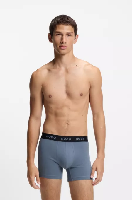 Three-pack of boxer briefs in stretch cotton