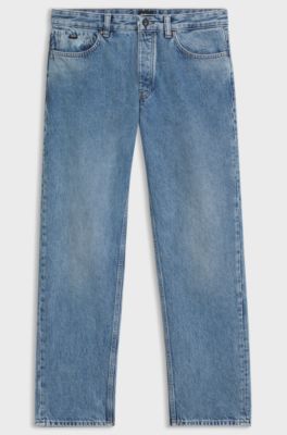 Relaxed-fit jeans in light-blue denim, Blue