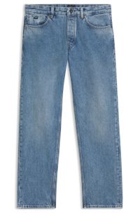 Relaxed-fit jeans in light-blue denim, Blue