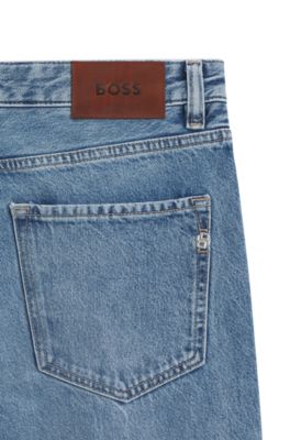 Relaxed-Fit Jeans aus hellblauem Denim, Blau