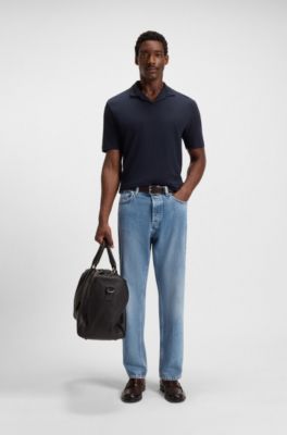 Relaxed-fit jeans in light-blue denim, Blue