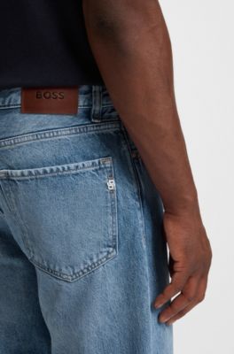 Relaxed-fit jeans in light-blue denim, Blue