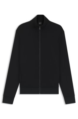 美品　HUGO BOSS フルジップアップ　スエットジャケット ブラック hbeu50532755_001_100?$large$&