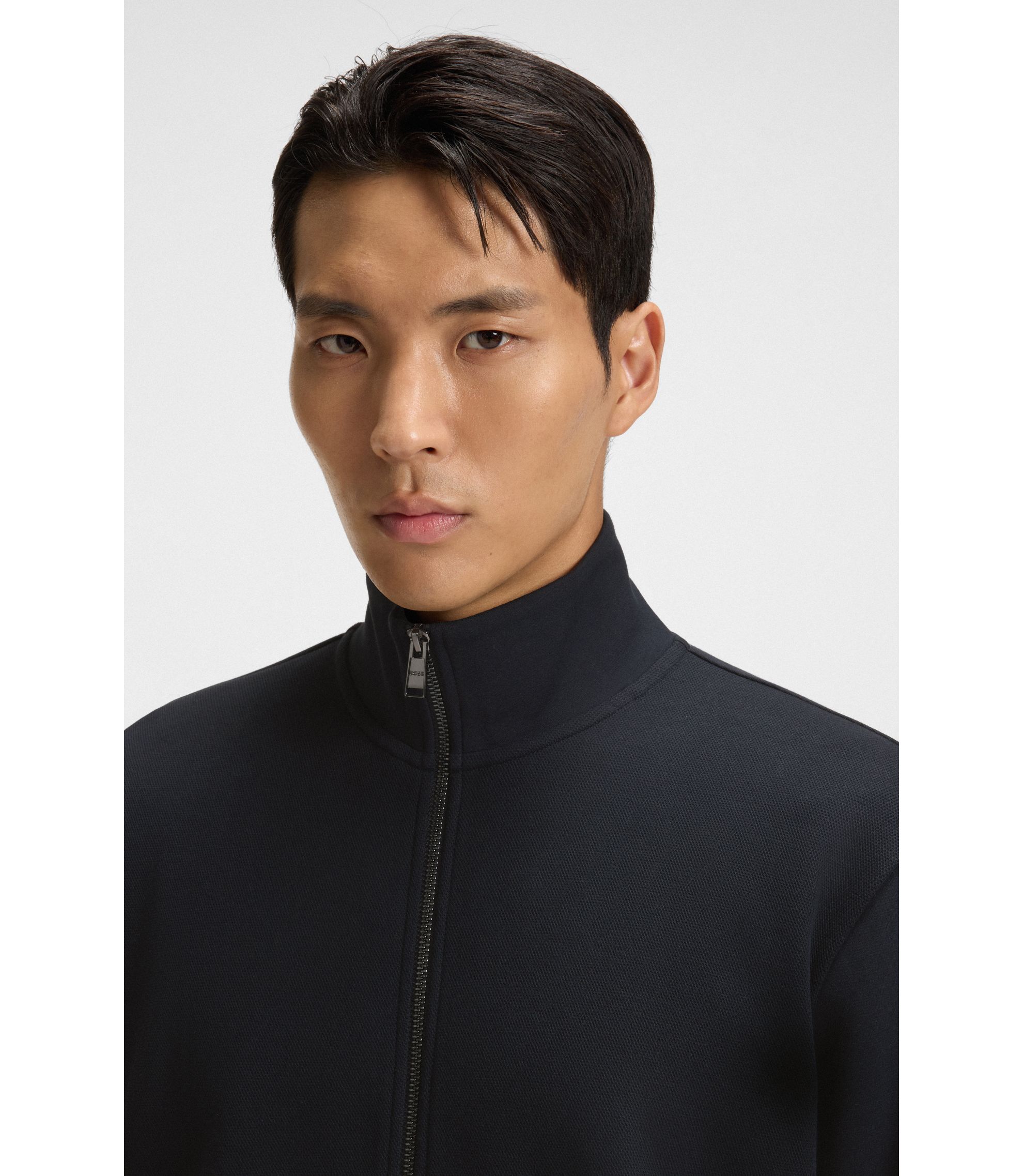 HUGO BOSS ブラック ジップアップ スウェット 楽天市場】HUGO BOSS BLACK ヒューゴボス ブラック パーカー