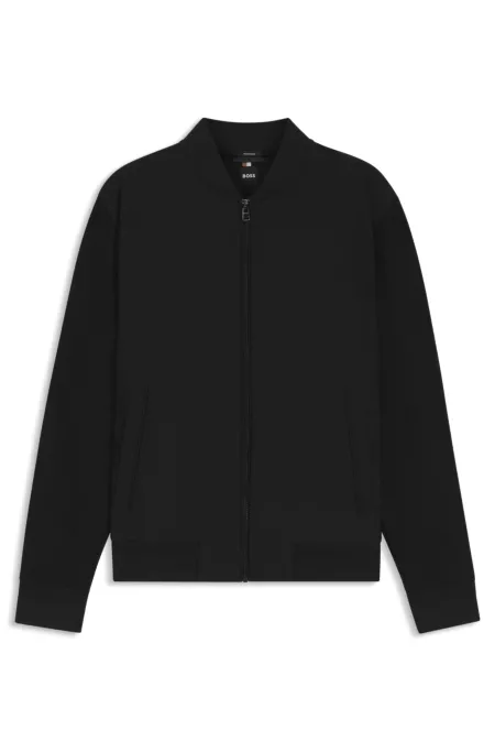 Zip-up sweatshirt with padded front