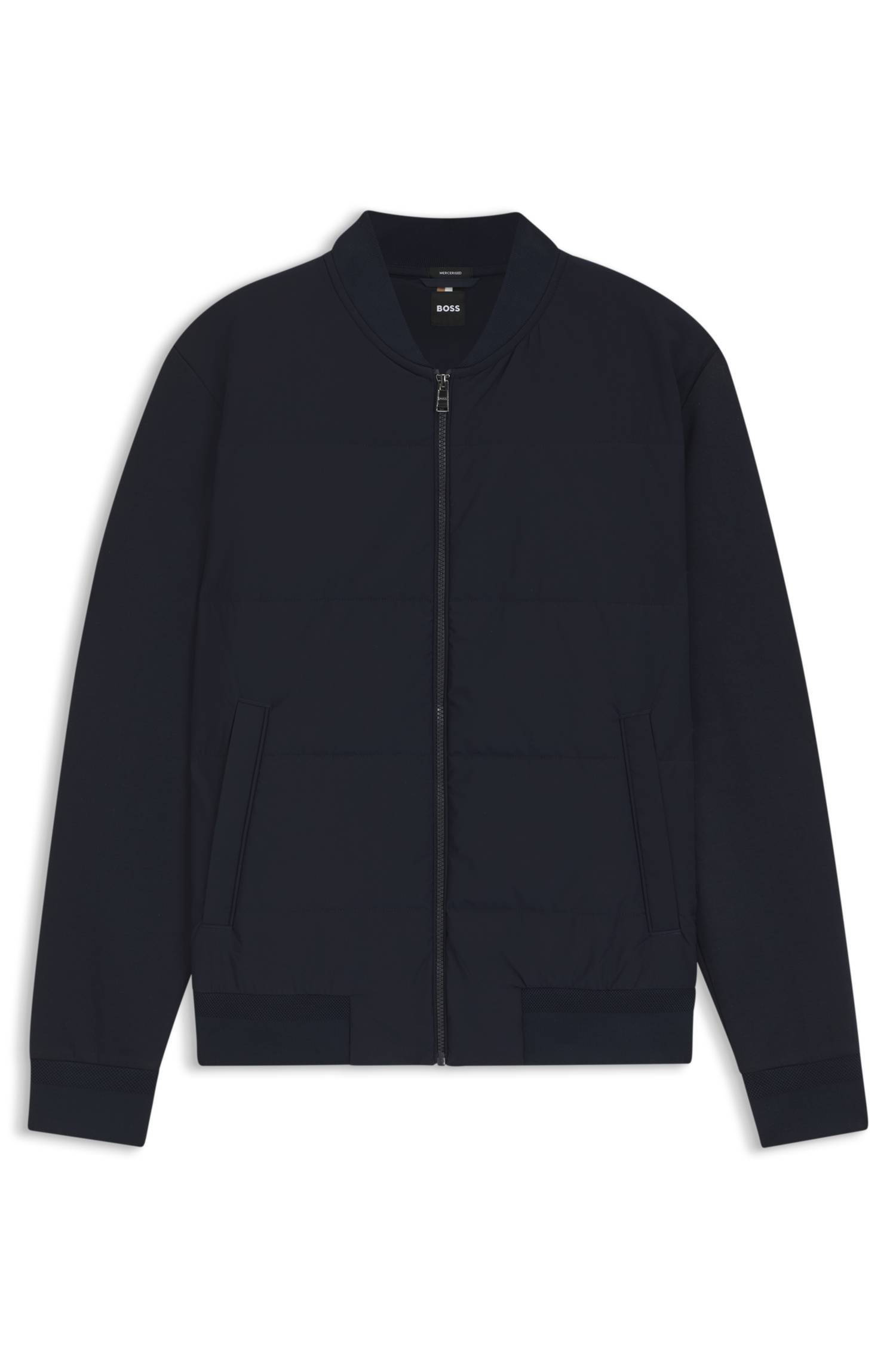 Boss Zip-up sweatshirt with padded front herr – bild 4