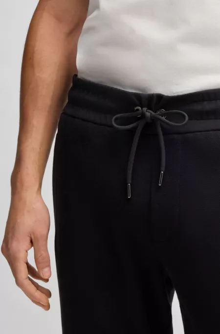 Tracksuit bottoms in mercerised stretch cotton