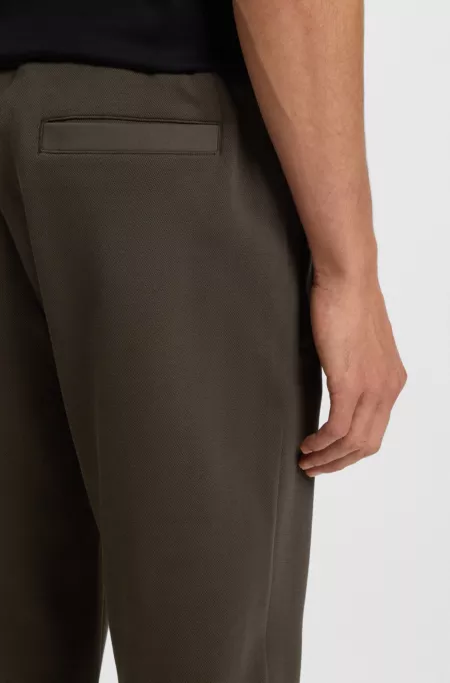 Tracksuit bottoms in mercerised stretch cotton
