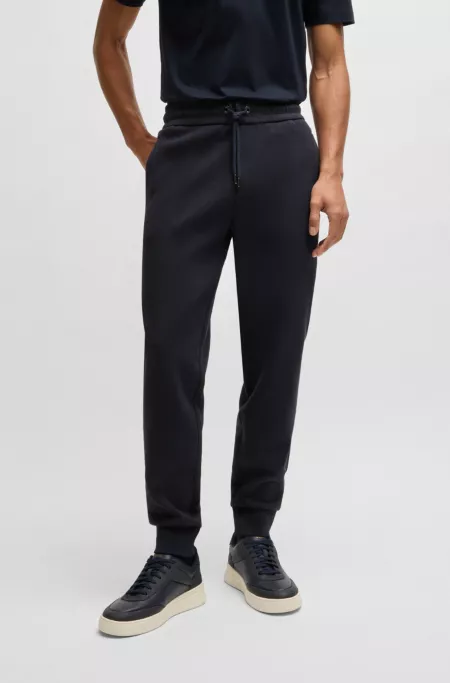 Tracksuit bottoms in mercerised stretch cotton