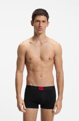 3-pack stretch-cotton trunks, Black