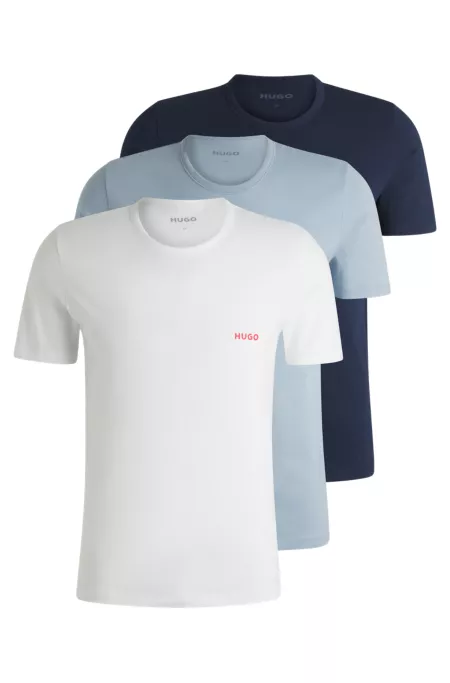 Three-pack of underwear T-shirts in cotton jersey