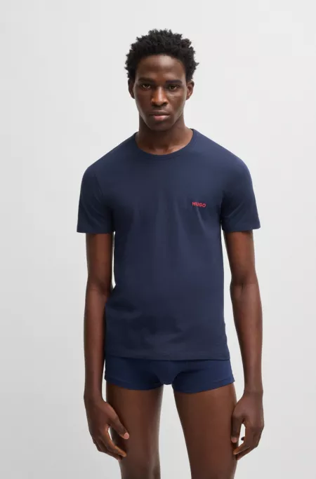 Three-pack of underwear T-shirts in cotton jersey