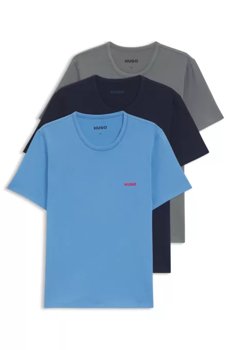 Three-pack of underwear T-shirts in cotton jersey