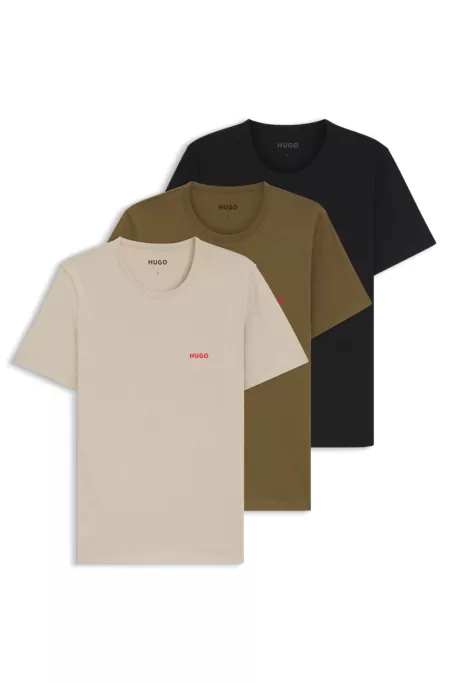 Three-pack of underwear T-shirts in cotton jersey