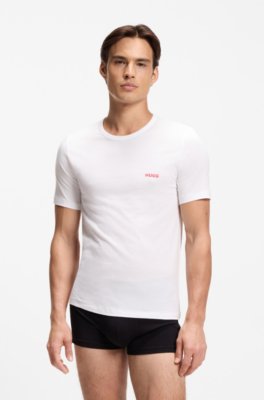Hugo Three-pack cotton T-shirts t-shirts - bas herr – bild 2