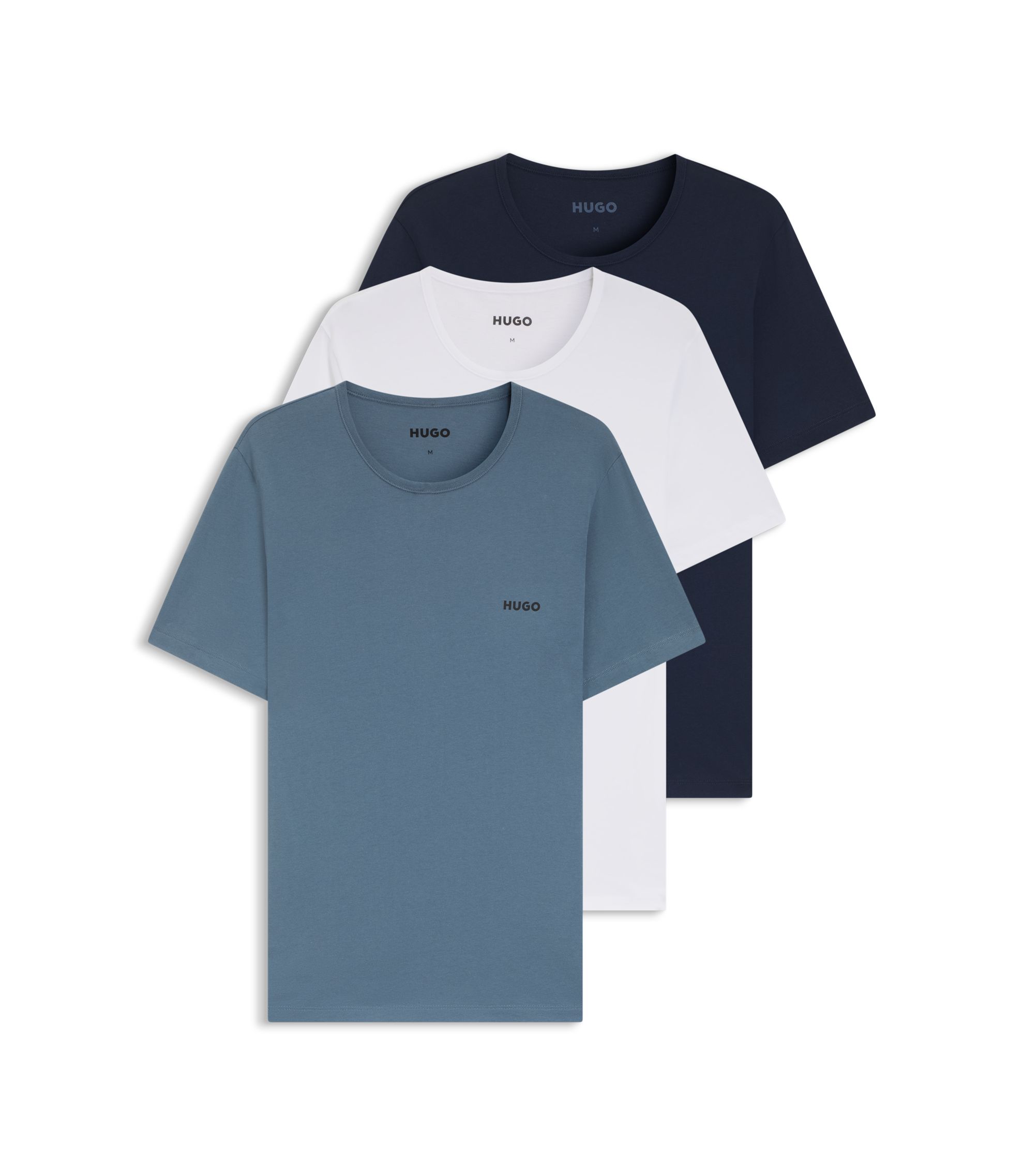 Gemischter Dreierpack T-Shirts aus Baumwolle mit Logo-Print