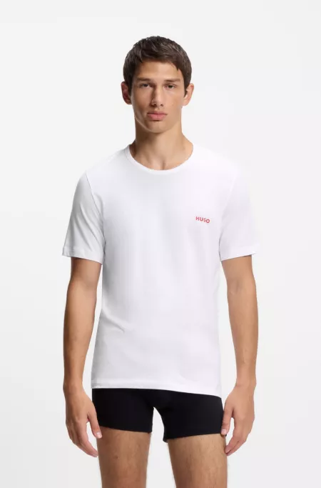Assorted three-pack cotton T-Shirts with logo print
