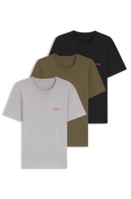 Assorted three-pack cotton T-Shirts with logo print 1