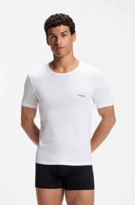 Three-pack cotton T-shirts, Patterned
