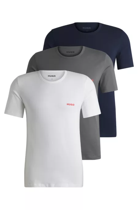 Three-pack of underwear T-shirts in cotton jersey