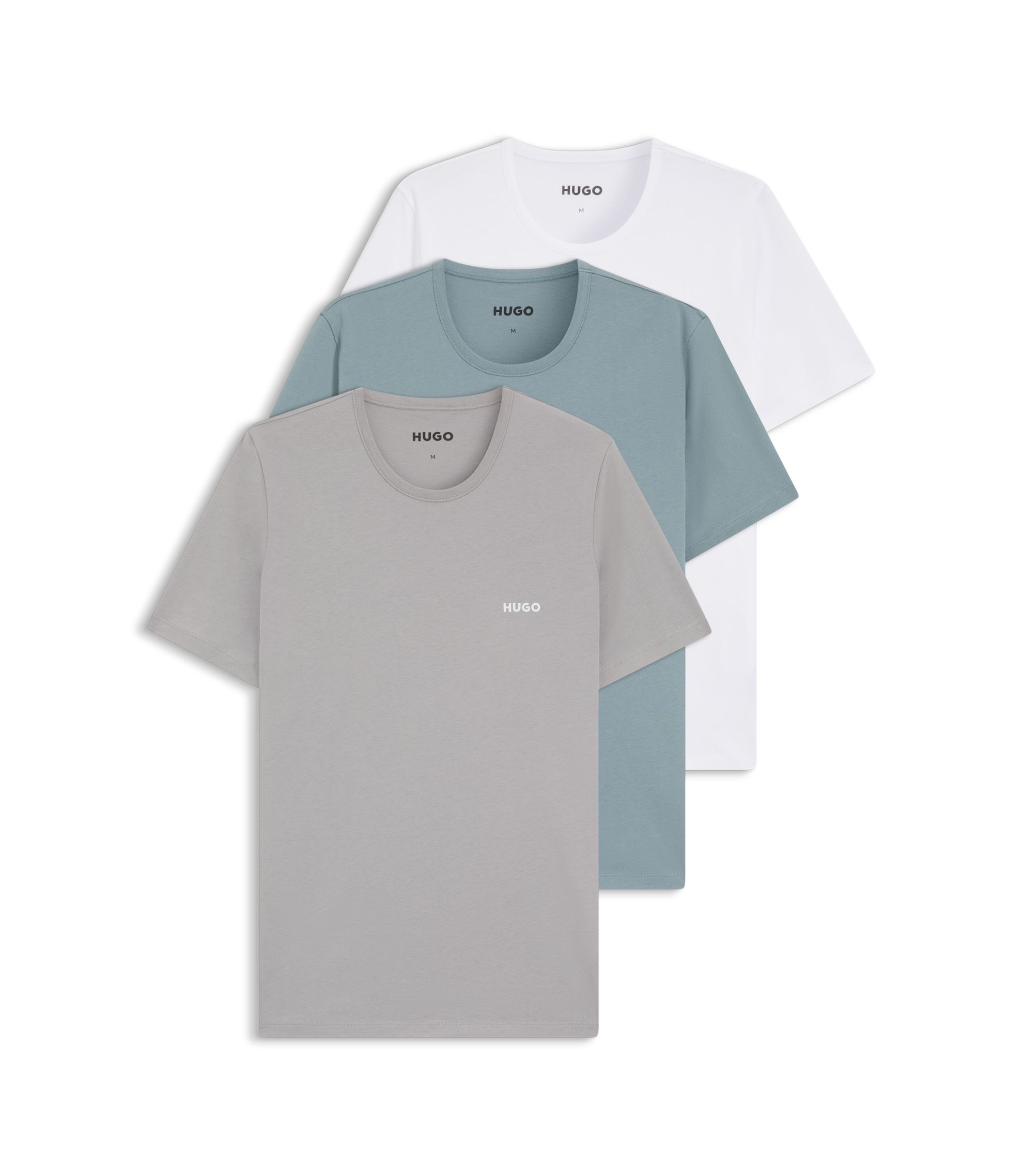 Gemischter Dreierpack T-Shirts aus Baumwolle mit Logo-Print