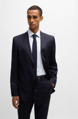 Regular-fit shirt in easy-iron stretch cotton, Light Blue