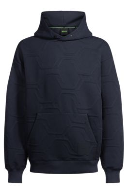 BOSS リラックスフィットフーディ ヘキサゴンキルティング hbeu50532880_402_100?$