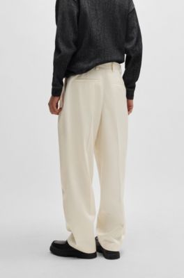 Pantalon Décontracté Hugo Boss Fabrizio192 Vert Olive Taille 32 - Neuf Avec étiquettes, 97% Coton