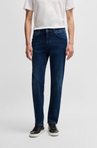 Maine regular-fit jeans in indigo Coolmax® denim, Dark Blue