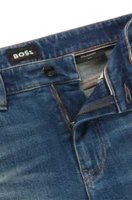 Jean Slim Delaware en denim stretch bleu confortable, Bleu