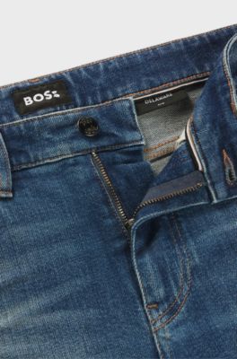 Jean Slim Delaware en denim stretch bleu confortable, Bleu