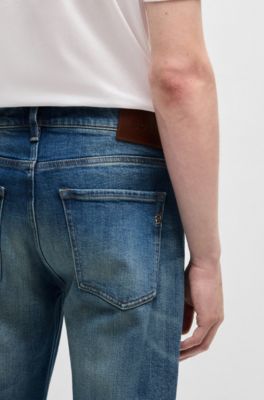 Jean Slim Delaware en denim stretch bleu confortable, Bleu