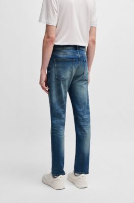 Jean Slim Delaware en denim stretch bleu confortable, Bleu