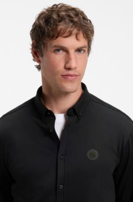 Wrinkle-resistant shirt, Black