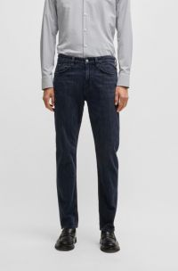 Jeans slim fit Delaware in denim elasticizzato blu scuro, Blu scuro