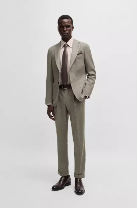 Slim-fit blazer in a performance-stretch wool blend